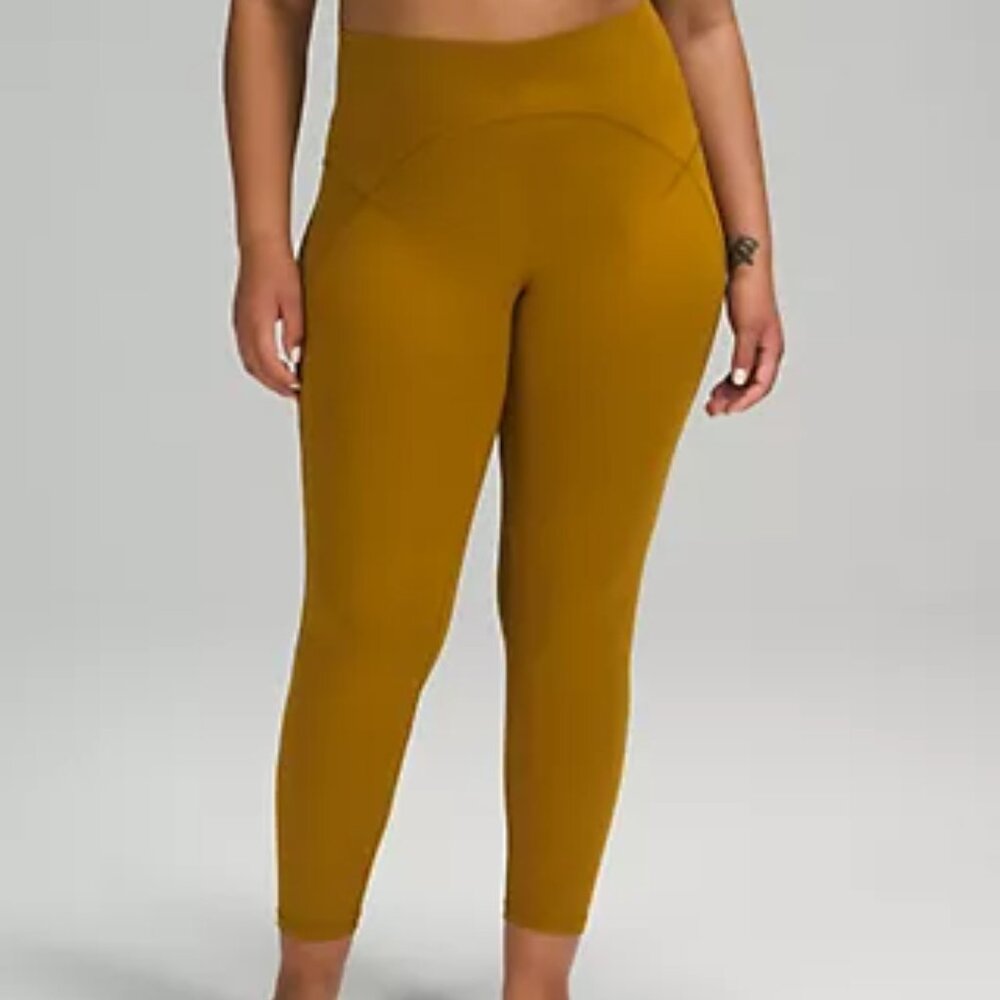 Lululemon Unlimit High-Rise Tight 25"  Color Gold Spice Size 6